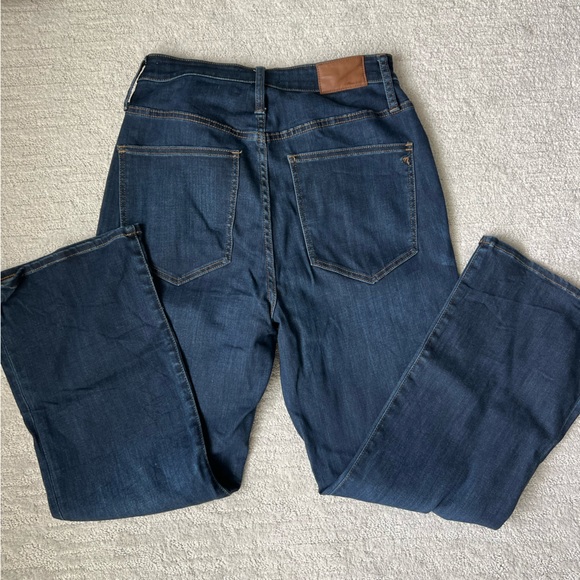 Madewell Curvy Cali Demi - boot jeans -size 30 - dark wash - Picture 6 of 10